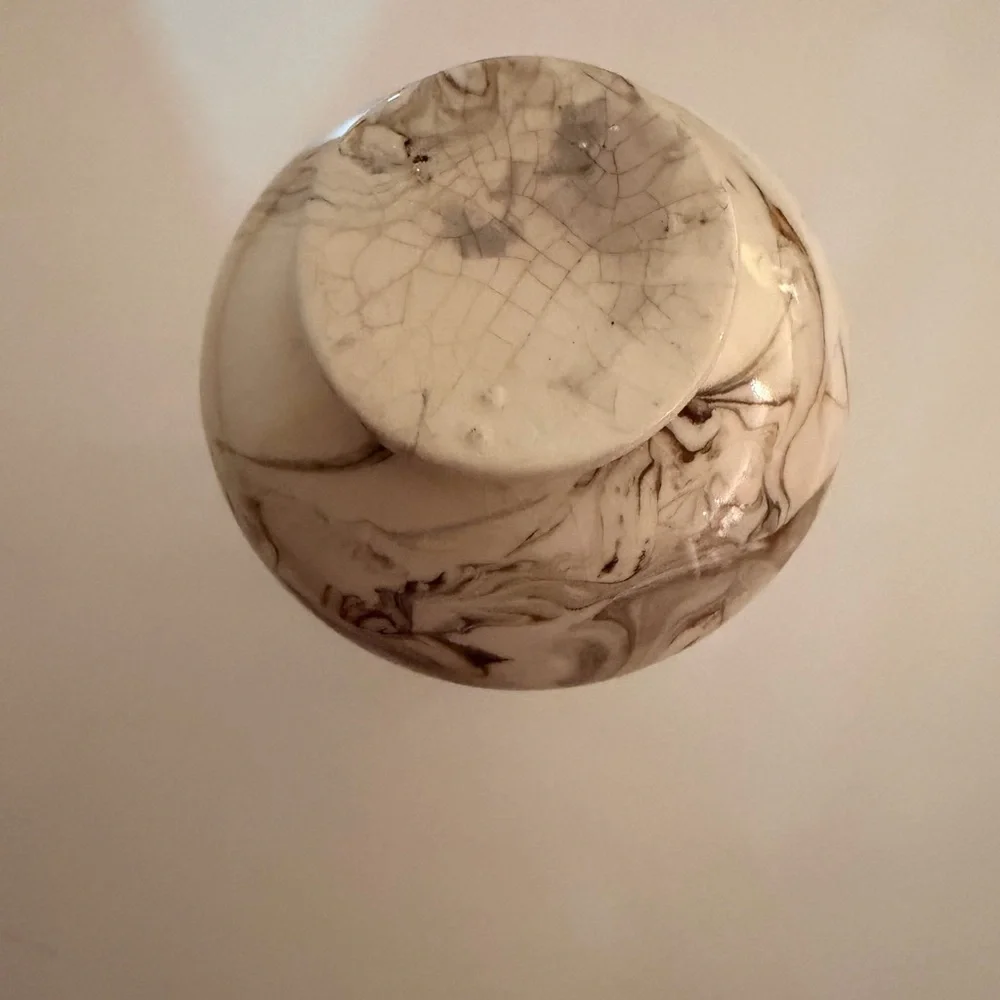 Marble Patterned Ceramic Vase